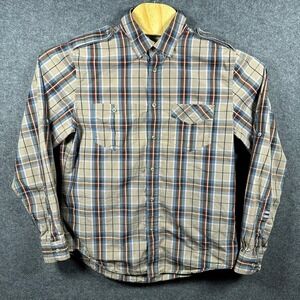 Trovata Plaid Long Sleeve Button Up Shirt Men Size L Casual Workwear